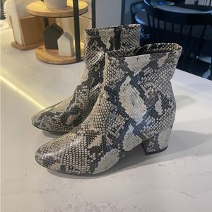 Time and Tru Women’s Faux Snakeskin Booties
